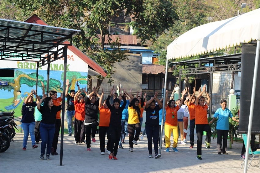 Puskesmas Oesapa Mendukung Gerakan Masyarakat Hidup Sehat, 